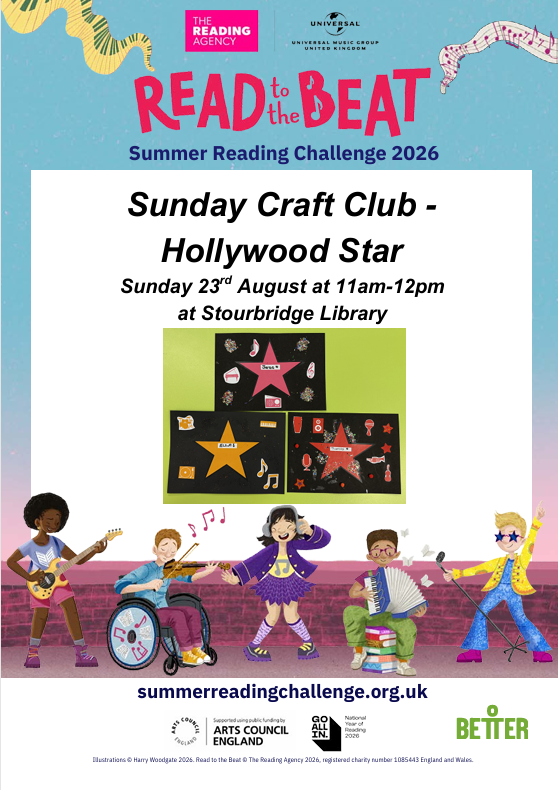 Stourbridge Library - Sunday Craft Club - Hollywood Star
